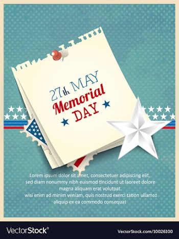 Memorial day vector image