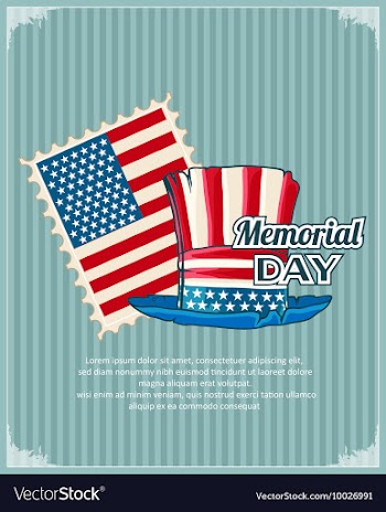 Memorial day vector image