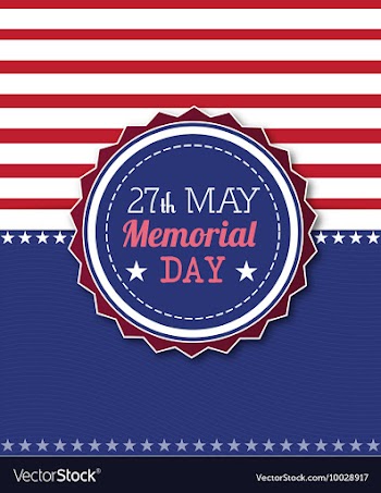 Memorial day vector image