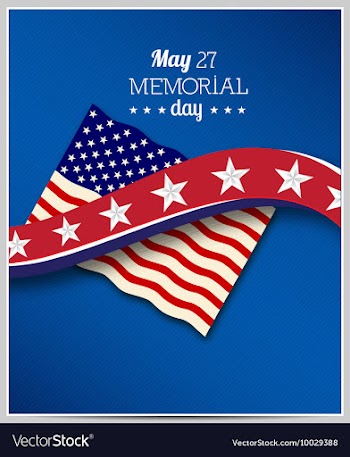 Memorial day vector image