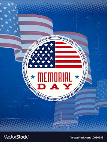 Memorial day vector image