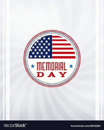 Memorial day vector image
