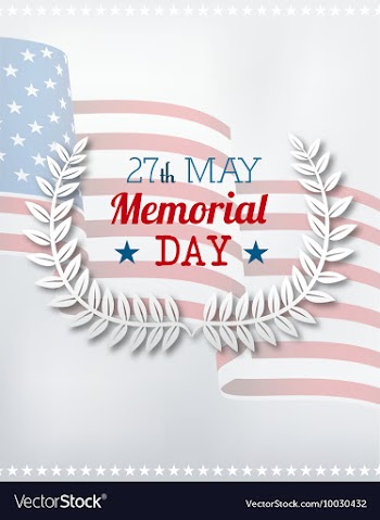 Memorial day vector image