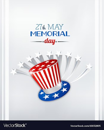 Memorial day vector image