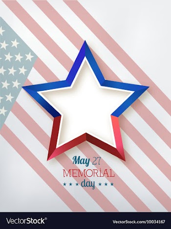 Memorial day vector image
