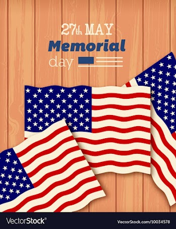Memorial day vector image