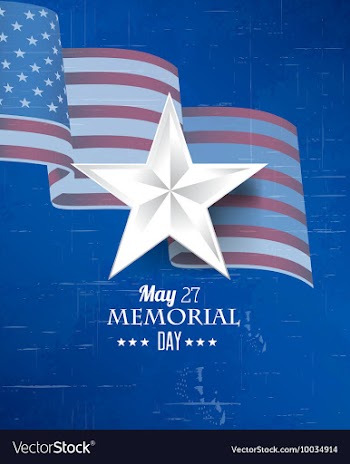 Memorial day vector image