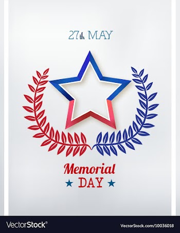 Memorial day vector image