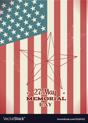 Memorial day vector image