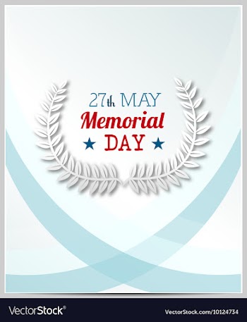 Memorial day vector image