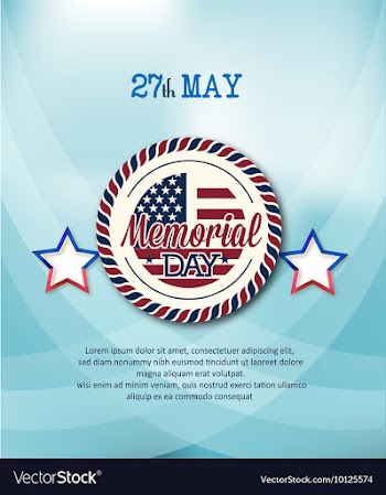 Memorial day vector image