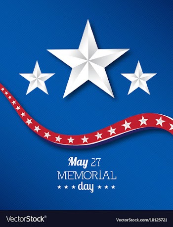 Memorial day vector image
