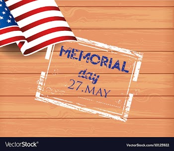 Memorial day vector image