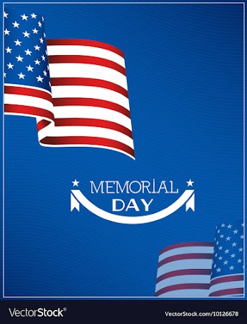 Memorial day vector image