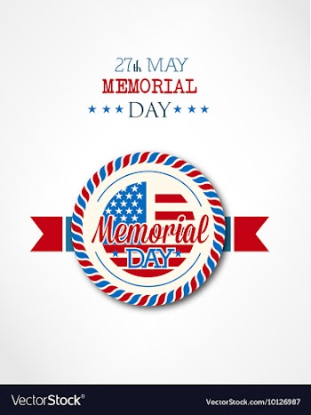 Memorial day vector image