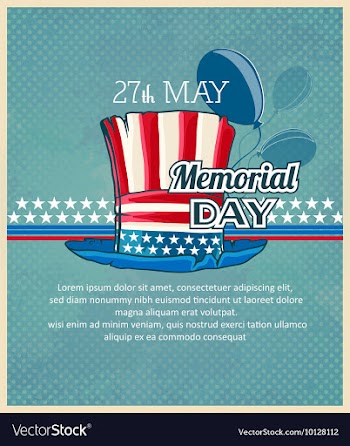 Memorial day vector image