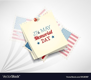 Memorial day vector image