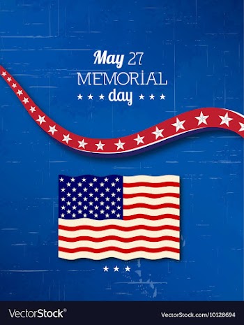Memorial day vector image