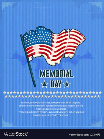 Memorial day vector image