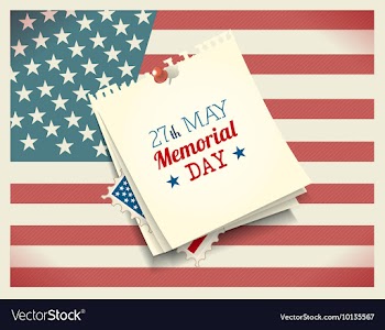 Memorial day vector image
