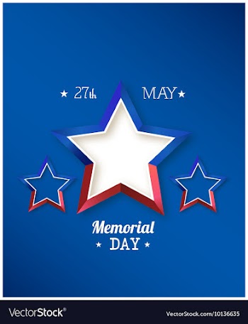 Memorial day vector image