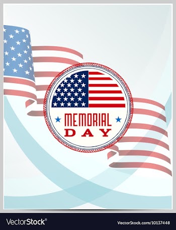 Memorial day vector image