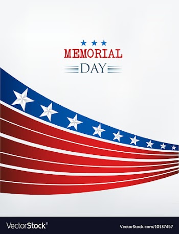 Memorial day vector image