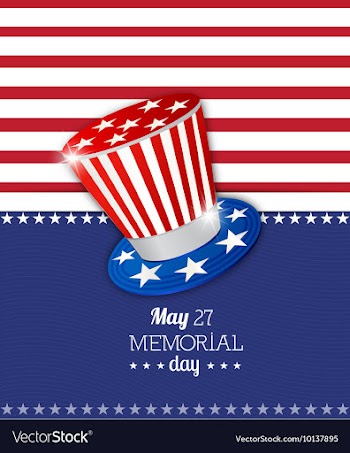 Memorial day vector image
