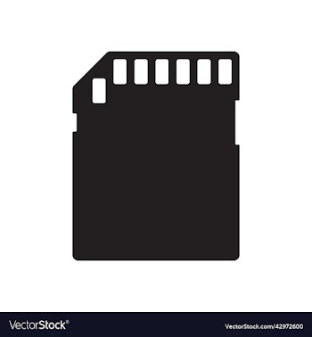 memory card or micro sd card solid icon