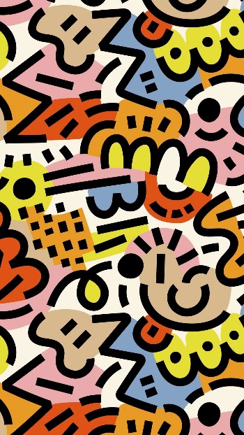 Memphis 90&rsquo;s mobile wallpaper, seamless | Free Photo - rawpixel