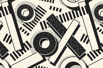 Memphis background pattern, black doodle | Free Photo - rawpixel