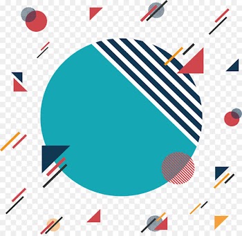 Memphis Group Illustration - Green round title box 