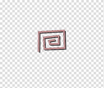 Memphis  made, red line forming box illustration transparent background PNG clipart