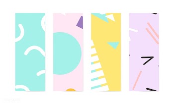 Memphis pattern cards collection | Free stock vector - 579885