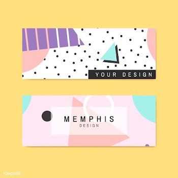 Memphis pattern cards collection | Free stock vector - 579901