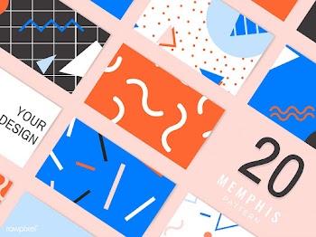 Memphis pattern cards collection | Free stock vector - 579909