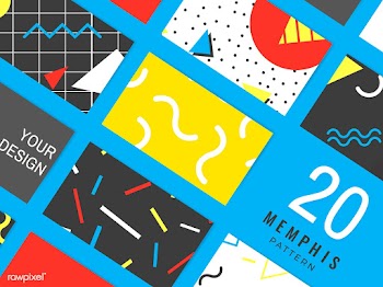 Memphis pattern cards collection | Free stock vector - 579944