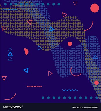 Memphis pattern styles vector image