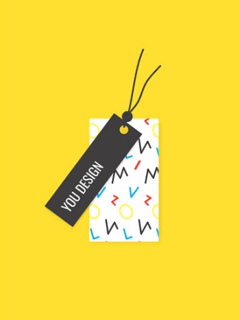 Memphis pattern tags collection
