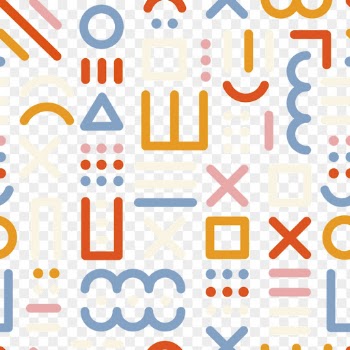 Memphis png 90&rsquo;s seamless pattern, | Free PNG - rawpixel
