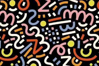 Memphis social media banner pattern, | Free Photo - rawpixel