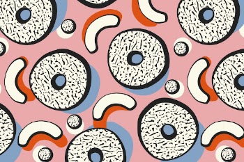 Memphis social media banner pattern, | Free Photo - rawpixel