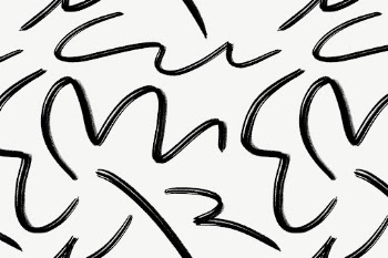 Memphis squiggle pattern background, black | Free Photo - rawpixel