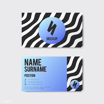 Memphis style creative business card design i.. | Free stock vector - 488991
