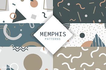 Memphis style pattern collection | Free stock vector - 586422