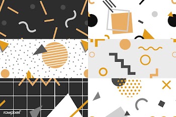 Memphis style pattern collection | Free stock vector - 586453
