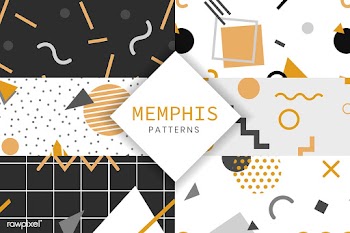Memphis style pattern collection | Free stock vector - 586466