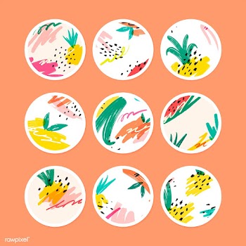 Memphis summer background collection | Free stock vector - 566320