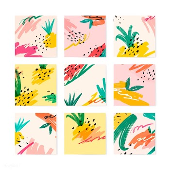 Memphis summer background collection | Free stock vector - 566322