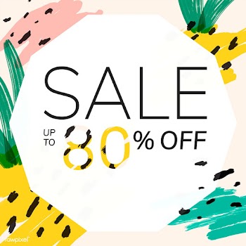 Memphis summer sale design illustration | Free stock vector - 566294